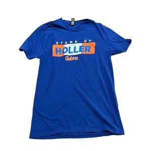 University Florida Gators Blue and Orange Stand Up Holler Student Tee Size XXS